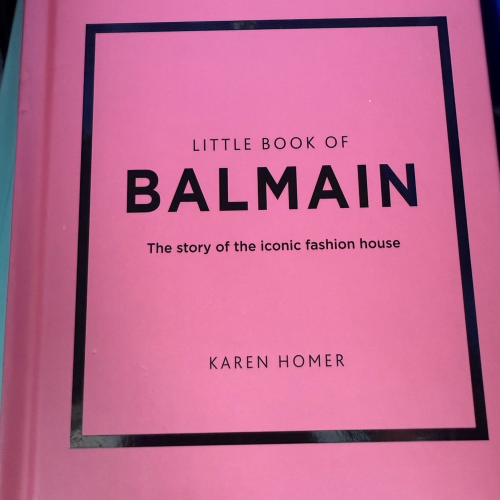 Balmain Little Book Fashion House Iconic  New Gifts Art accent Coffee table